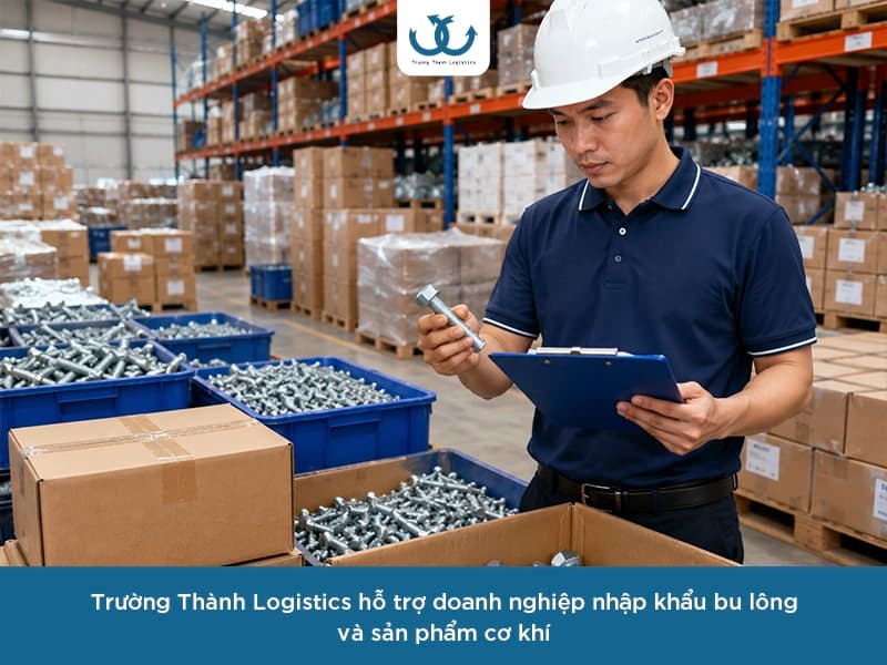 thủ tục nhập khẩu bu lông